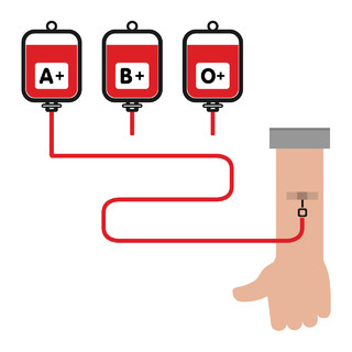 输血献血手世界献血日矢量素材